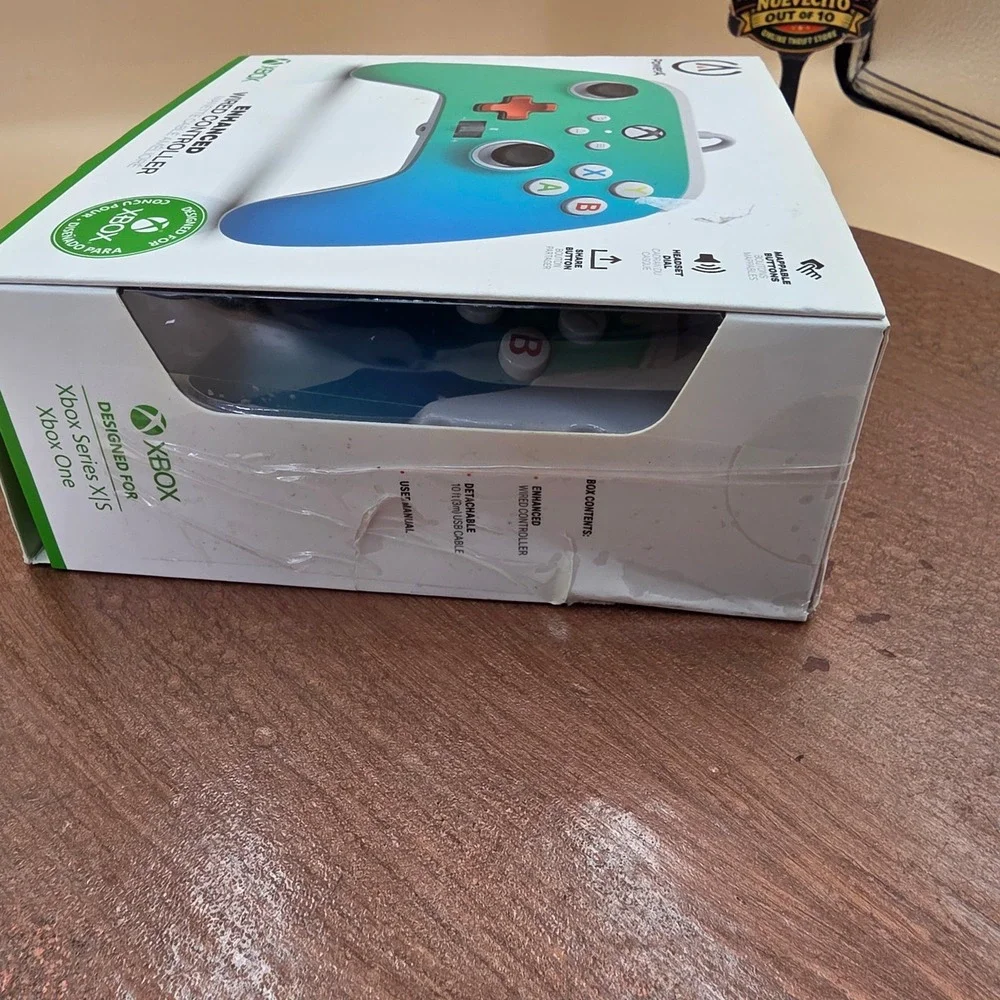 PowerA Enhanced Wired Controller Xbox Series X S Seafoam Fade 1518828-01